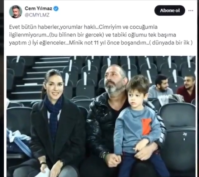 Cem Yılmaz'a mahkemeden kötü haber! 10 bin dolar nafaka ödemeye devam edecek